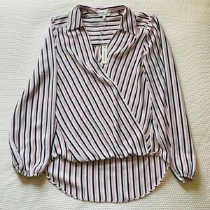 Max Studio Striped Blouse